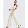 image:imageG4Free EverGoing Wide Leg Ankle Pants for Women 78 Length Yoga Dress Pants High Waist Stretch with Pockets Casual WorkIvory