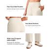image:imageG4Free EverGoing Wide Leg Ankle Pants for Women 78 Length Yoga Dress Pants High Waist Stretch with Pockets Casual WorkIvory