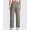 image:imageG4Free EverGoing Wide Leg Ankle Pants for Women 78 Length Yoga Dress Pants High Waist Stretch with Pockets Casual WorkMocha Brown