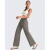 image:imageG4Free EverGoing Wide Leg Ankle Pants for Women 78 Length Yoga Dress Pants High Waist Stretch with Pockets Casual WorkMocha Brown