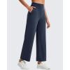 image:imageG4Free EverGoing Wide Leg Ankle Pants for Women 78 Length Yoga Dress Pants High Waist Stretch with Pockets Casual WorkNavy Heather