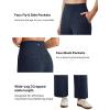 image:imageG4Free EverGoing Wide Leg Ankle Pants for Women 78 Length Yoga Dress Pants High Waist Stretch with Pockets Casual WorkNavy Heather
