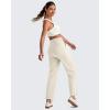 image:imageG4Free ShiftReady Womens Ankle Dress Yoga Pants with Pockets Stretchy Business Casual Slacks Work Trousers Travel PantIvory