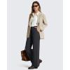 image:imageG4Free ShiftReady Womens Yoga Dress Pants with Pockets Wide Leg Work Pants Dressy Casual TrousersBlack