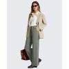 image:imageG4Free ShiftReady Womens Yoga Dress Pants with Pockets Wide Leg Work Pants Dressy Casual TrousersGray Sage