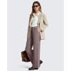 image:imageG4Free ShiftReady Womens Yoga Dress Pants with Pockets Wide Leg Work Pants Dressy Casual TrousersTaupe