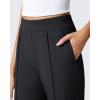 image:imageG4Free ShiftReady Womens Yoga Dress Pants with Pockets Wide Leg Work Pants High Waisted Dressy Casual TrousersBlack