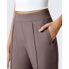 image:imageG4Free ShiftReady Womens Yoga Dress Pants with Pockets Wide Leg Work Pants High Waisted Dressy Casual TrousersTaupe