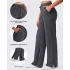 image:imageG4Free Smoofit Modal Soft Womens Wide Leg Sweatpants High Waisted Drawstring Side Slit Casual PantsDark Gray