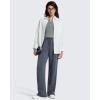 image:imageG4Free Smoofit Modal Soft Womens Wide Leg Sweatpants High Waisted Drawstring Side Slit Casual PantsDark Heather