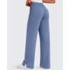 image:imageG4Free Smoofit Modal Soft Womens Wide Leg Sweatpants High Waisted Drawstring Side Slit Casual PantsDenim Blue