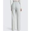image:imageG4Free Smoofit Modal Soft Womens Wide Leg Sweatpants High Waisted Drawstring Side Slit Casual PantsMedium Heather