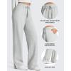 image:imageG4Free Smoofit Modal Soft Womens Wide Leg Sweatpants High Waisted Drawstring Side Slit Casual PantsMedium Heather
