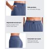 image:imageG4Free Smoofit Wide Leg Capri Pants for Women Adjustable Shockcord High Waist Summer Travel Casual Pants with PocketsDenim Blue