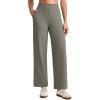 image:imageG4Free EverGoing Wide Leg Ankle Pants for Women 78 Length Yoga Dress Pants High Waist Stretch with Pockets Casual WorkMocha Brown
