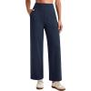 image:imageG4Free EverGoing Wide Leg Ankle Pants for Women 78 Length Yoga Dress Pants High Waist Stretch with Pockets Casual WorkNavy Heather