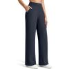 image:imageG4Free ShiftReady Womens Yoga Dress Pants with Pockets Wide Leg Work Pants Dressy Casual TrousersDark Navy