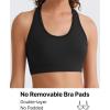 image:imageG4Free BareFeel Racerback Sports Bra for Women  Scoop Neck Workout Tank Top Casual Yoga Non PaddedBlack