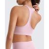 image:imageG4Free BareFeel Racerback Sports Bra for Women  Scoop Neck Workout Tank Top Casual Yoga Non PaddedBlush