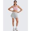 image:imageG4Free BareFeel Racerback Sports Bra for Women  Scoop Neck Workout Tank Top Casual Yoga Non PaddedBlush