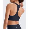 image:imageG4Free BareFeel Racerback Sports Bra for Women  Scoop Neck Workout Tank Top Casual Yoga Non PaddedDark Navy