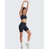 image:imageG4Free BareFeel Racerback Sports Bra for Women  Scoop Neck Workout Tank Top Casual Yoga Non PaddedDark Navy