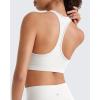 image:imageG4Free BareFeel Racerback Sports Bra for Women  Scoop Neck Workout Tank Top Casual Yoga Non PaddedPure White