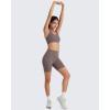 image:imageG4Free BareFeel Racerback Sports Bra for Women  Scoop Neck Workout Tank Top Casual Yoga Non PaddedTaupe