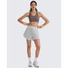 image:imageG4Free BareFeel Racerback Sports Bra for Women  Scoop Neck Workout Tank Top Casual Yoga Non PaddedTaupe