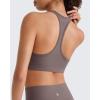 image:imageG4Free BareFeel Racerback Sports Bra for Women  Scoop Neck Workout Tank Top Casual Yoga Non PaddedTaupe