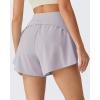 image:imageG4Free Chillwhisp Running Shorts for Women 25  Dolphin Elastic Waistband with Pockets for Athletic Gym WorkoutChime Gray