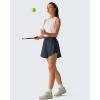 image:imageG4Free Chillwhisp Running Shorts for Women 25  Dolphin Elastic Waistband with Pockets for Athletic Gym WorkoutDark Navy