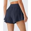 image:imageG4Free Chillwhisp Running Shorts for Women 25  Dolphin Elastic Waistband with Pockets for Athletic Gym WorkoutDark Navy
