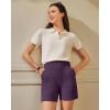image:imageG4Free EverGoing Womens Athletic Shorts High Waisted 4  5 Running Yoga Summer Casual Shorts with PocketsGrape Purple