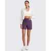 image:imageG4Free EverGoing Womens Athletic Shorts High Waisted 4  5 Running Yoga Summer Casual Shorts with PocketsGrape Purple