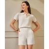 image:imageG4Free EverGoing Womens Athletic Shorts High Waisted 4  5 Running Yoga Summer Casual Shorts with PocketsIvory