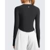 image:imageG4Free Lightbreeze Womens UPF 50 Long Sleeve Rash Guard Quick Dry Crop Workout Tops Thumbholes Sun Shirts Running AthleticBlack