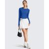 image:imageG4Free Lightbreeze Womens UPF 50 Long Sleeve Rash Guard Quick Dry Crop Workout Tops Thumbholes Sun Shirts Running AthleticBlue
