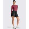 image:imageG4Free Lightbreeze Womens UPF 50 Long Sleeve Rash Guard Quick Dry Crop Workout Tops Thumbholes Sun Shirts Running AthleticBurgundy