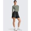 image:imageG4Free Lightbreeze Womens UPF 50 Long Sleeve Rash Guard Quick Dry Crop Workout Tops Thumbholes Sun Shirts Running AthleticGray Olive