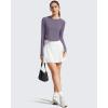 image:imageG4Free Lightbreeze Womens UPF 50 Long Sleeve Rash Guard Quick Dry Crop Workout Tops Thumbholes Sun Shirts Running AthleticGray Purple