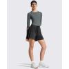 image:imageG4Free Lightbreeze Womens UPF 50 Long Sleeve Rash Guard Quick Dry Crop Workout Tops Thumbholes Sun Shirts Running AthleticGrey Sage