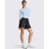 image:imageG4Free Lightbreeze Womens UPF 50 Long Sleeve Rash Guard Quick Dry Crop Workout Tops Thumbholes Sun Shirts Running AthleticLight Denim