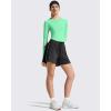 image:imageG4Free Lightbreeze Womens UPF 50 Long Sleeve Rash Guard Quick Dry Crop Workout Tops Thumbholes Sun Shirts Running AthleticMint Green