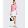 image:imageG4Free Lightbreeze Womens UPF 50 Long Sleeve Rash Guard Quick Dry Crop Workout Tops Thumbholes Sun Shirts Running AthleticPink