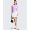 image:imageG4Free Lightbreeze Womens UPF 50 Long Sleeve Rash Guard Quick Dry Crop Workout Tops Thumbholes Sun Shirts Running AthleticPurple