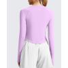 image:imageG4Free Lightbreeze Womens UPF 50 Long Sleeve Rash Guard Quick Dry Crop Workout Tops Thumbholes Sun Shirts Running AthleticPurple