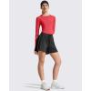 image:imageG4Free Lightbreeze Womens UPF 50 Long Sleeve Rash Guard Quick Dry Crop Workout Tops Thumbholes Sun Shirts Running AthleticRed