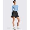 image:imageG4Free Lightbreeze Womens UPF 50 Long Sleeve Rash Guard Quick Dry Crop Workout Tops Thumbholes Sun Shirts Running AthleticSmog Blue