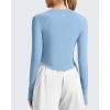 image:imageG4Free Lightbreeze Womens UPF 50 Long Sleeve Rash Guard Quick Dry Crop Workout Tops Thumbholes Sun Shirts Running AthleticSmog Blue